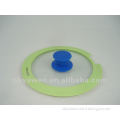 D20cm green silicone pot lid